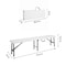 Cosco Cosco White Plastic Casual Folding Bench 1 pk 14-419-WSP2 - alternate 5